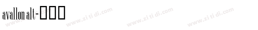 avallon alt字体转换